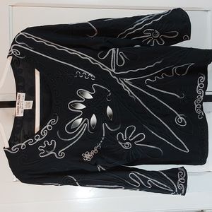 🧡 Lauren Michelle 3/4 sleeve top size petite large